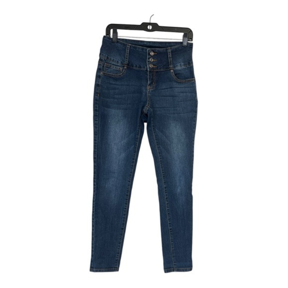 Hammer High Rise Blue Jeans with Slim Fit Size  7